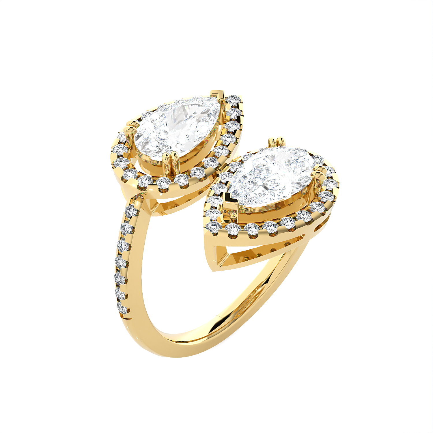 2 1/2 ctw Pear-Shaped Lab Grown Diamond Ring
