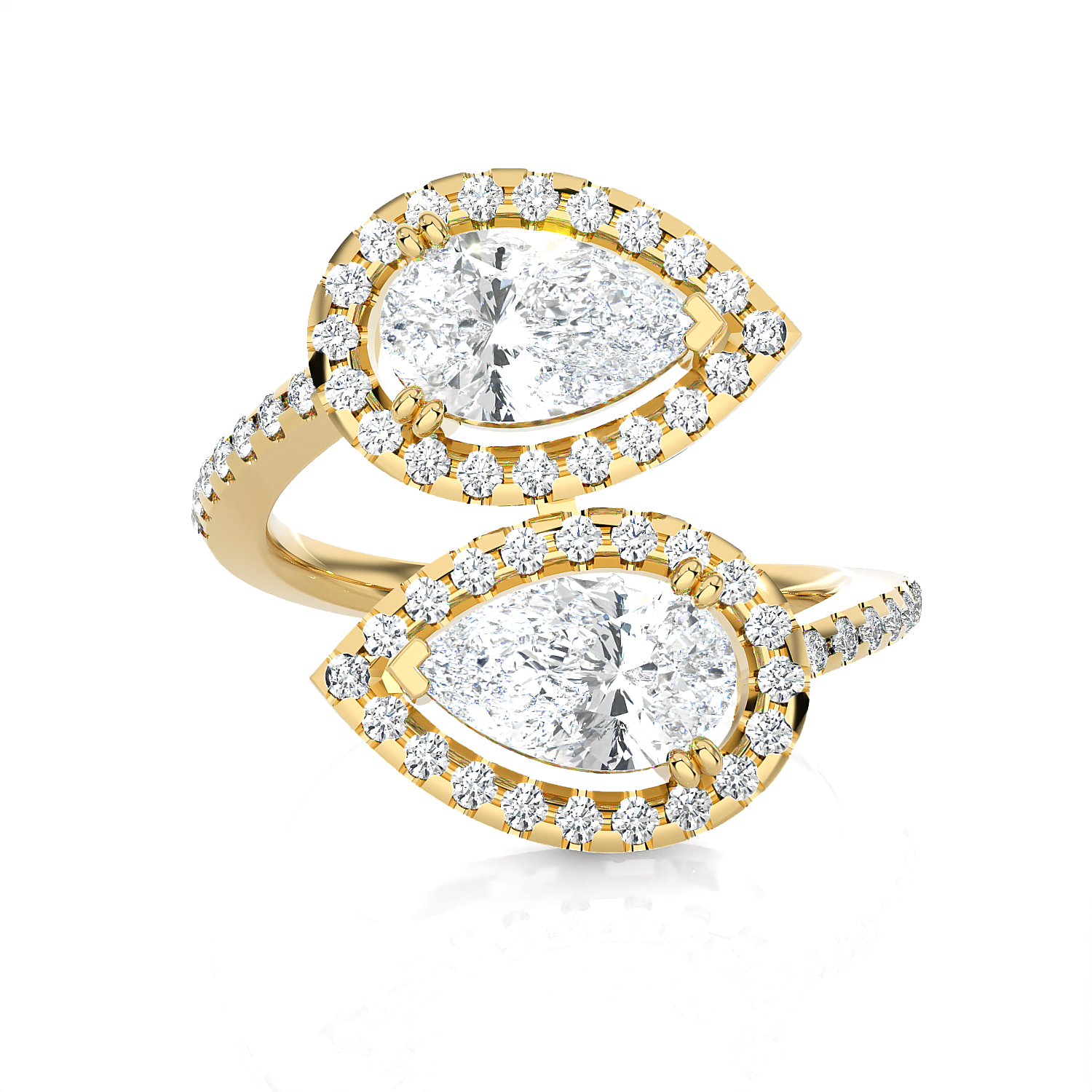 2 1/2 ctw Pear-Shaped Lab Grown Diamond Ring