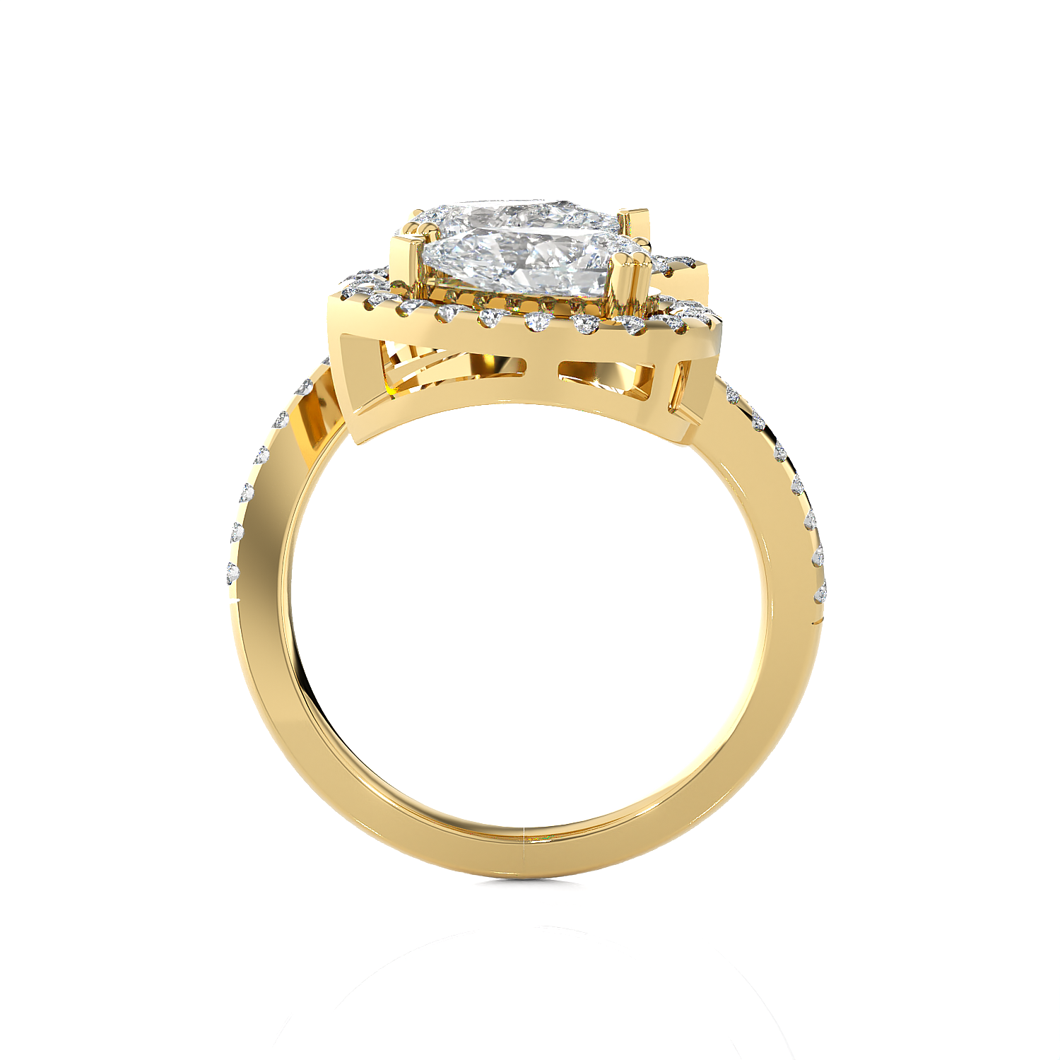 2 1/2 ctw Pear-Shaped Lab Grown Diamond Ring