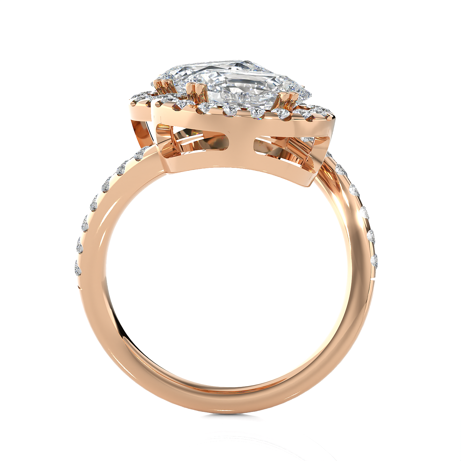 3 5/8 ctw Oval Lab Grown Diamond Ring