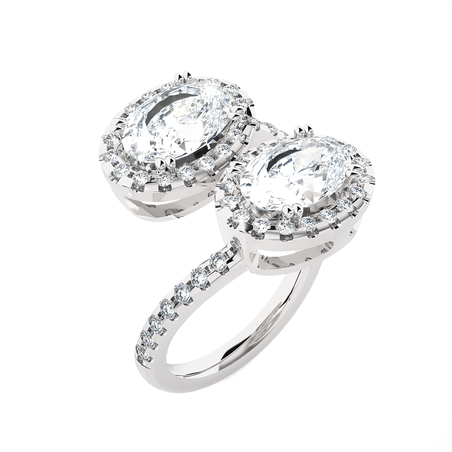 3 5/8 ctw Oval Lab Grown Diamond Ring