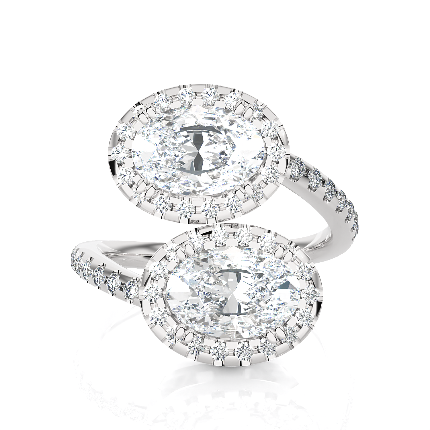 3 5/8 ctw Oval Lab Grown Diamond Ring