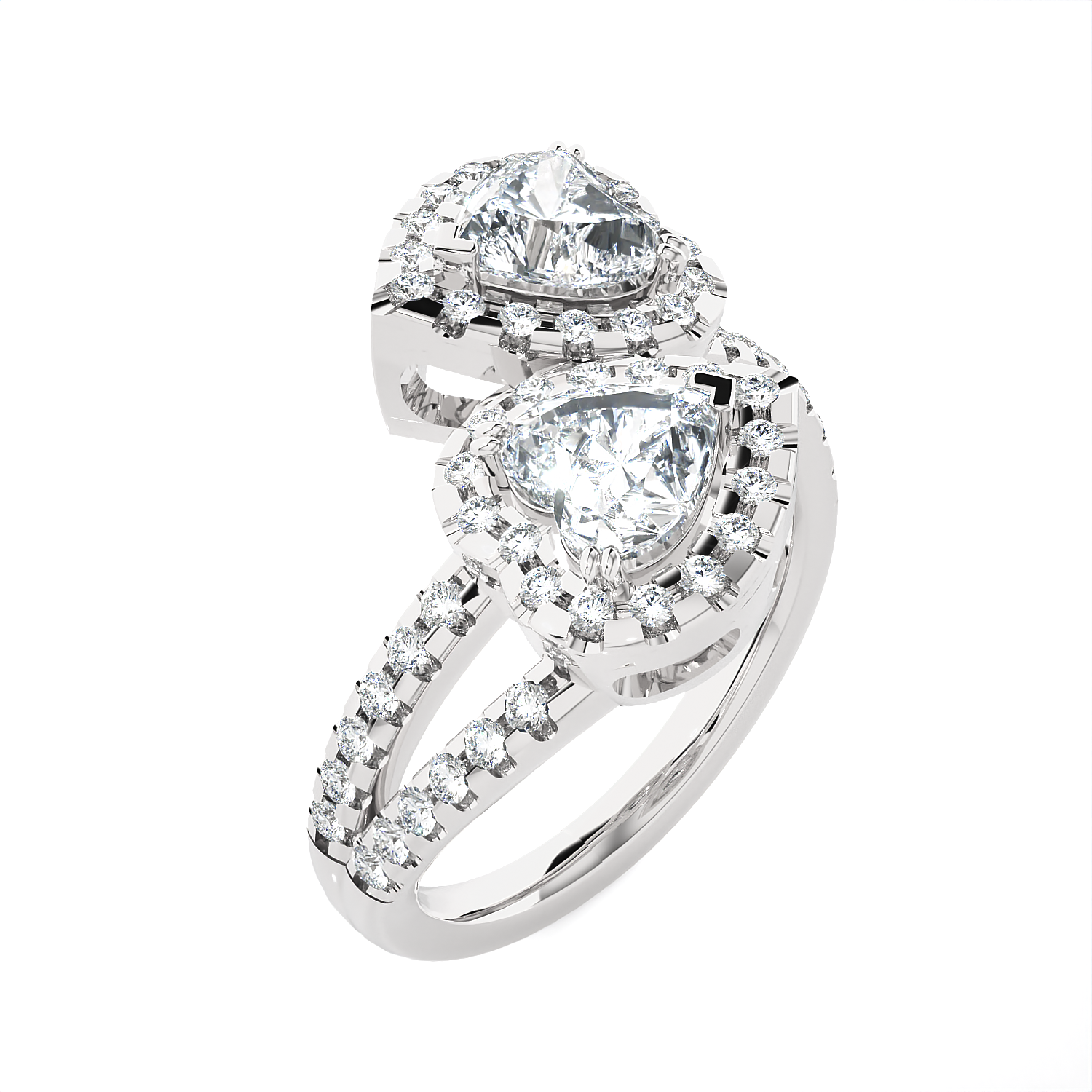 2 5/8 ctw Heart-Shaped Lab Grown Diamond Ring