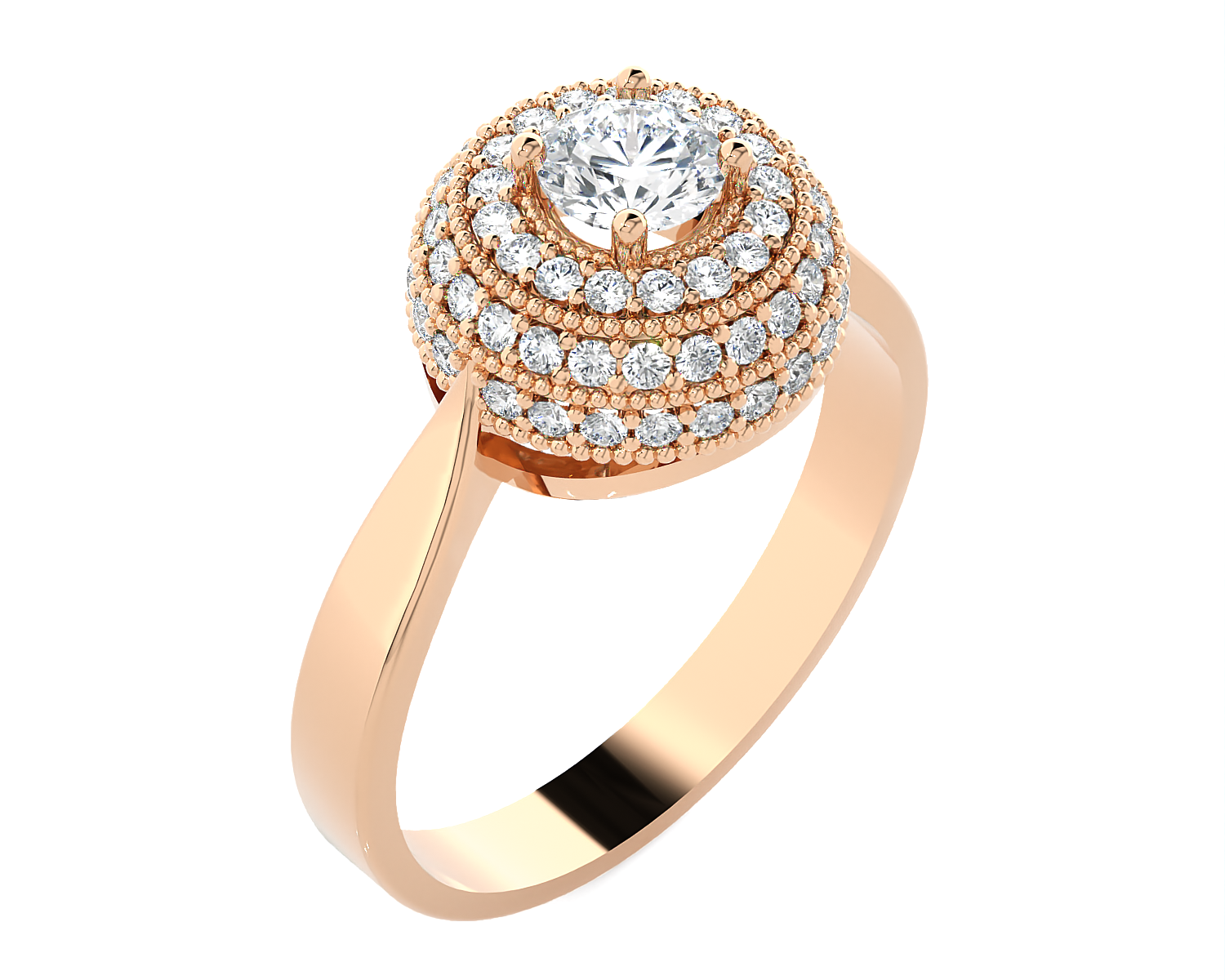3/4 ctw Round Lab Grown Diamond Ring