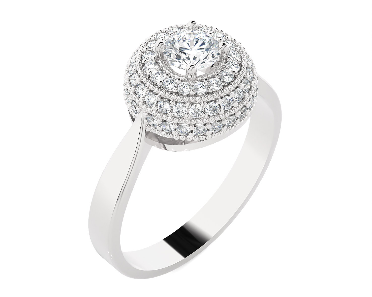 3/4 ctw Round Lab Grown Diamond Ring