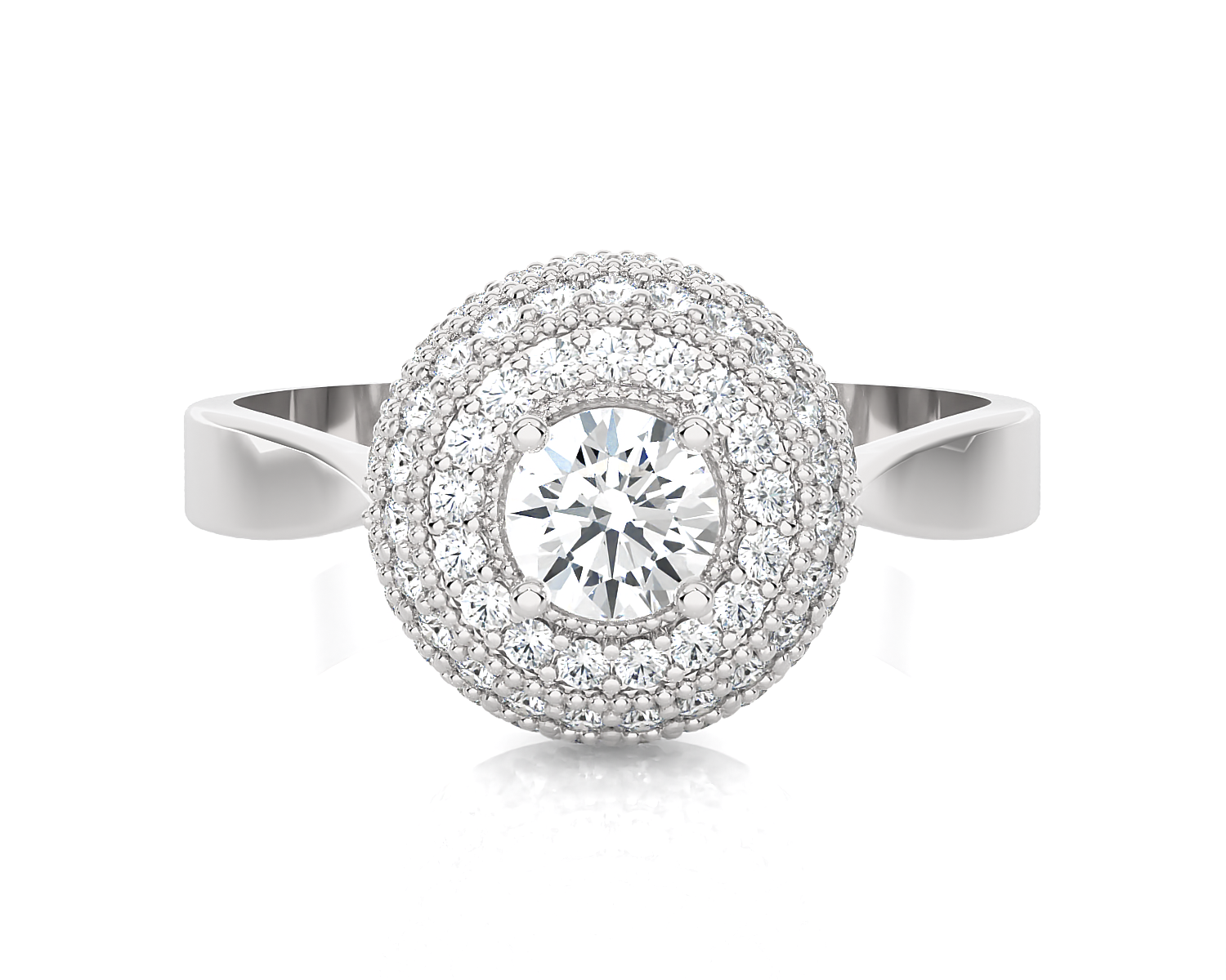 3/4 ctw Round Lab Grown Diamond Ring