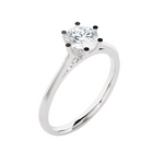 3/4 ctw Round Lab Grown Diamond Solitaire Engagement Ring