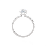 2 1/3 ctw Princess-Cut Lab Grown Diamond Side Stone Engagement Ring