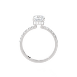 2 1/3 ctw Princess-Cut Lab Grown Diamond Side Stone Engagement Ring