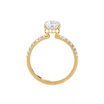 2 1/3 ctw Princess-Cut Lab Grown Diamond Side Stone Engagement Ring