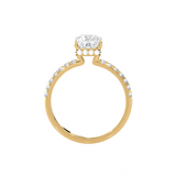 2 1/3 ctw Princess-Cut Lab Grown Diamond Side Stone Engagement Ring