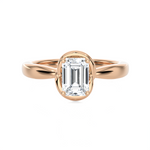 1 ctw Emerald-Cut Lab Grown Diamond Solitaire Engagement Ring