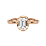 1 ctw Emerald-Cut Lab Grown Diamond Solitaire Engagement Ring