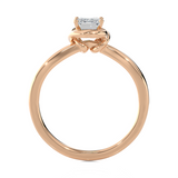 1 ctw Emerald-Cut Lab Grown Diamond Solitaire Engagement Ring