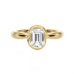 1 ctw Emerald-Cut Lab Grown Diamond Solitaire Engagement Ring