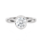 1 ctw Round Lab Grown Diamond Solitaire Engagement Ring