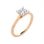 1 ctw Princess-Cut Lab Grown Diamond Solitaire Engagement Ring