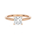1 ctw Princess-Cut Lab Grown Diamond Solitaire Engagement Ring