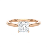 1 ctw Princess-Cut Lab Grown Diamond Solitaire Engagement Ring