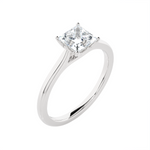 1 ctw Princess-Cut Lab Grown Diamond Solitaire Engagement Ring