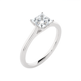 1 ctw Princess-Cut Lab Grown Diamond Solitaire Engagement Ring