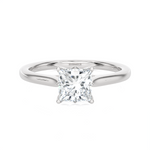 1 ctw Princess-Cut Lab Grown Diamond Solitaire Engagement Ring