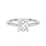 1 ctw Princess-Cut Lab Grown Diamond Solitaire Engagement Ring