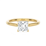 1 ctw Princess-Cut Lab Grown Diamond Solitaire Engagement Ring