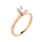 1/2 ctw Emerald-Cut Lab Grown Diamond Solitaire Engagement Ring