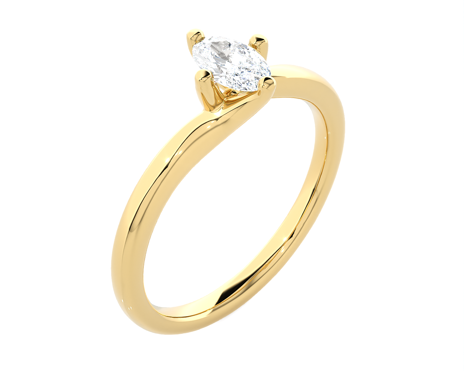 3/4 ctw Marquise Lab Grown Diamond Solitaire Engagement Ring