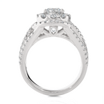 2 ctw Round Lab Grown Diamond Halo Engagement Ring