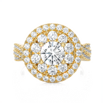 2 3/8 ctw Round Lab Grown Diamond Halo Engagement Ring