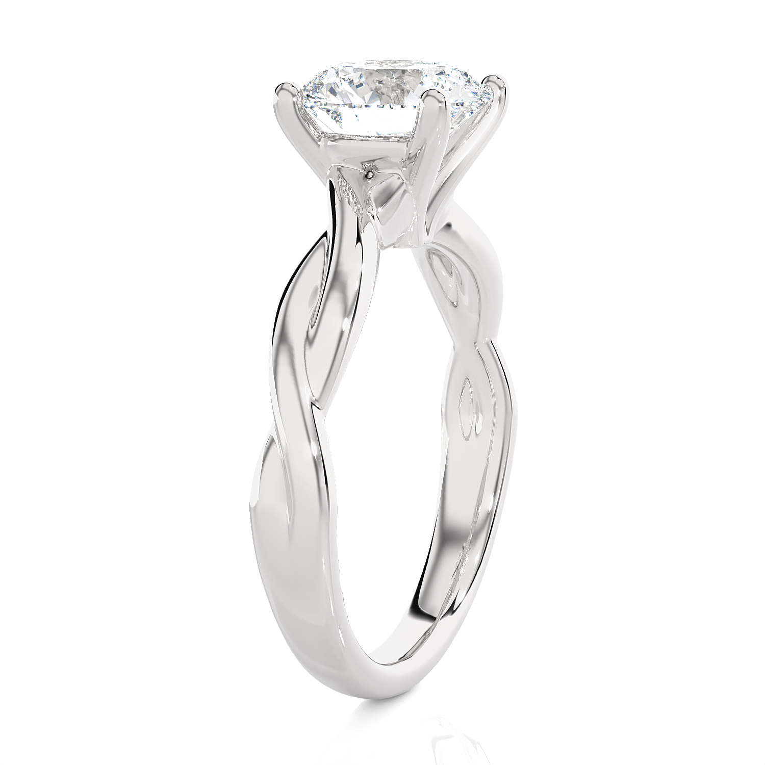 2 ctw Round Lab Grown Diamond Solitaire Engagement Ring