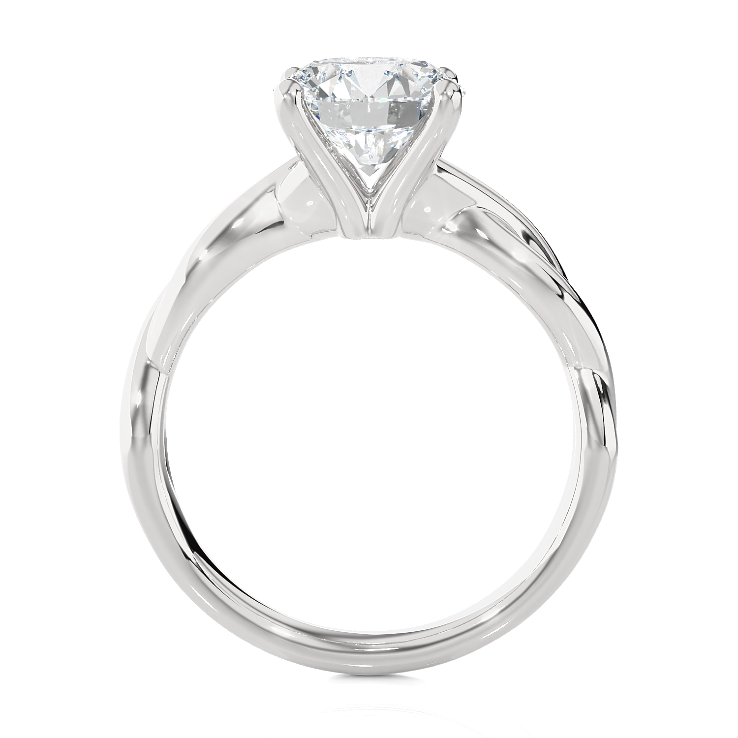 2 ctw Round Lab Grown Diamond Solitaire Engagement Ring