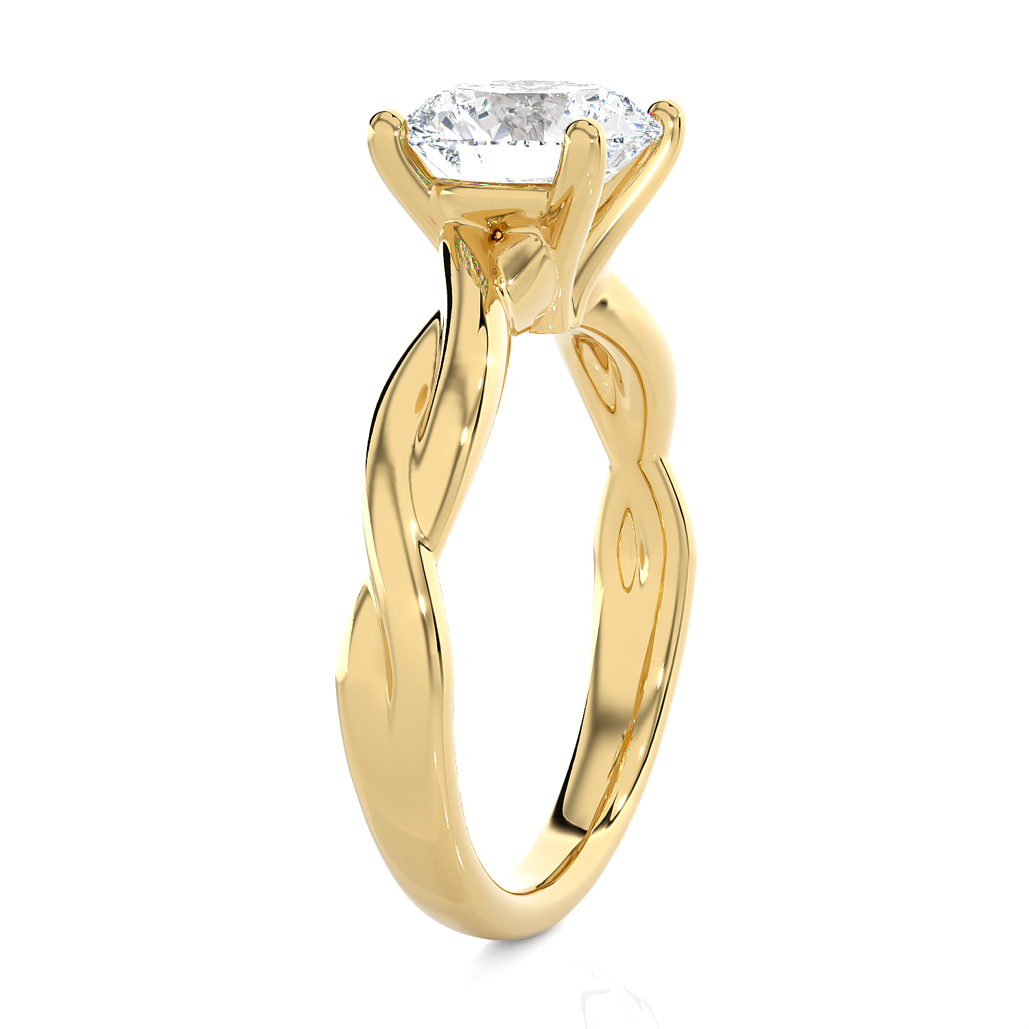 2 ctw Round Lab Grown Diamond Solitaire Engagement Ring