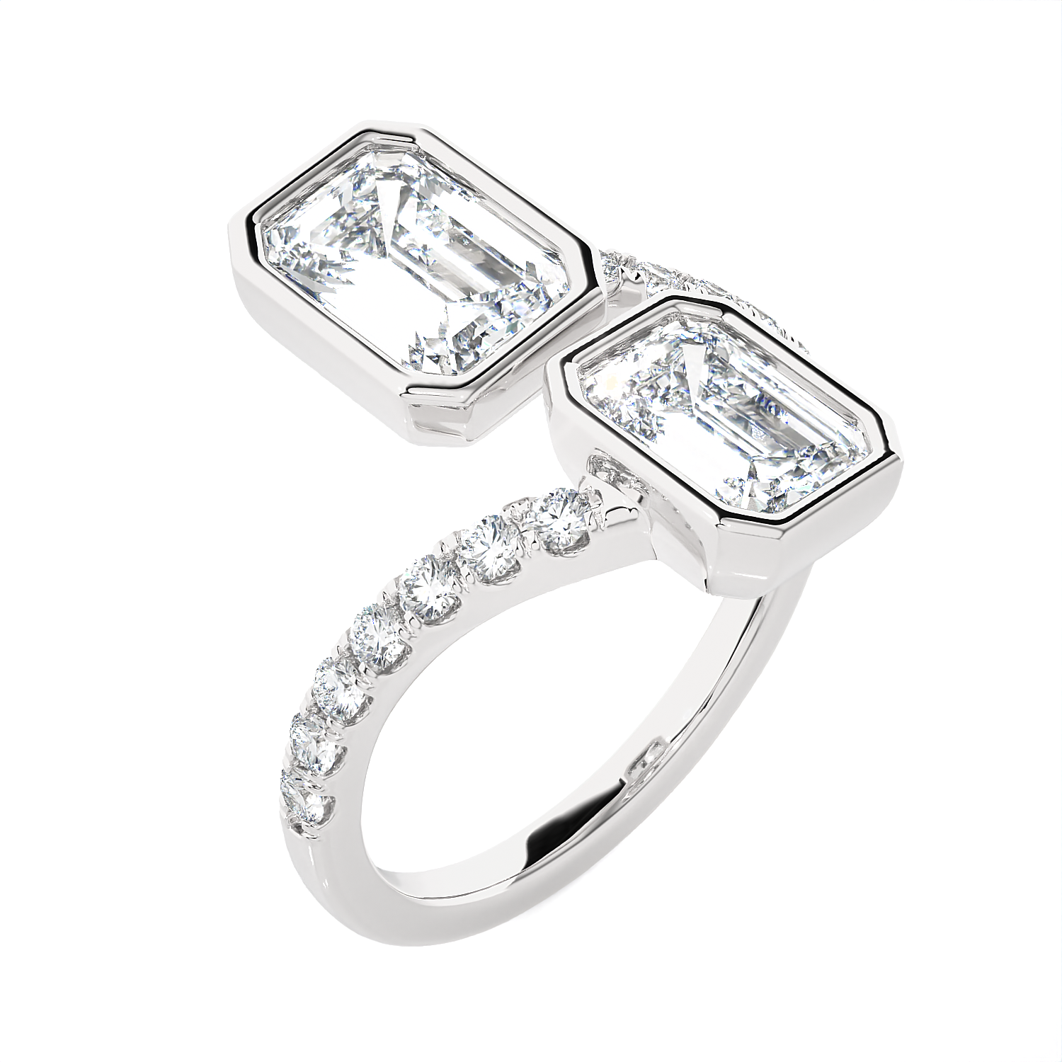 3 5/8 ctw Emerald-Cut Lab Grown Diamond Ring