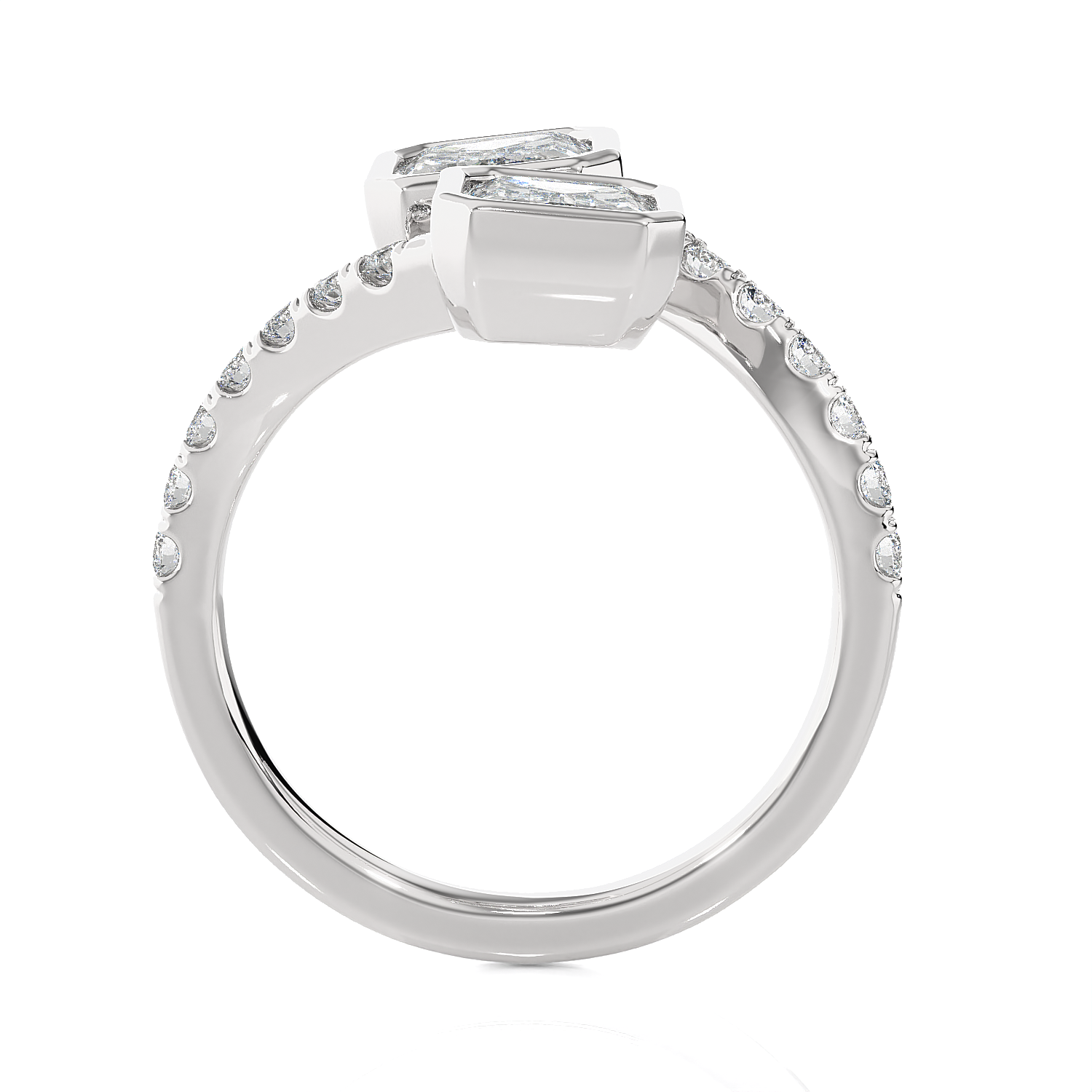 3 5/8 ctw Emerald-Cut Lab Grown Diamond Ring