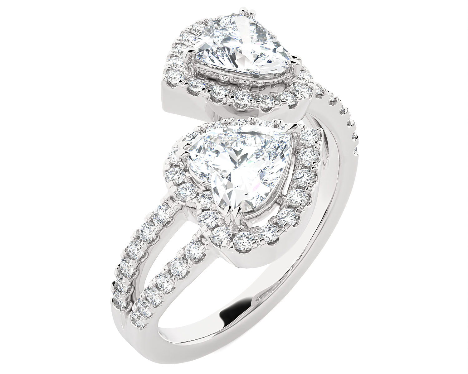 2 5/8 ctw Heart-Shaped Lab Grown Diamond Ring