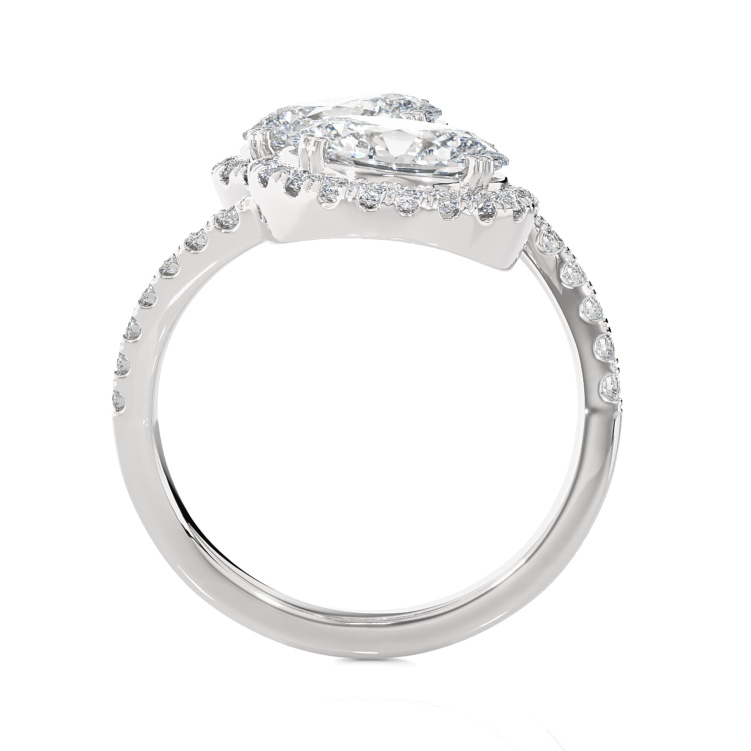 4 1/3 ctw Oval Lab Grown Diamond Ring