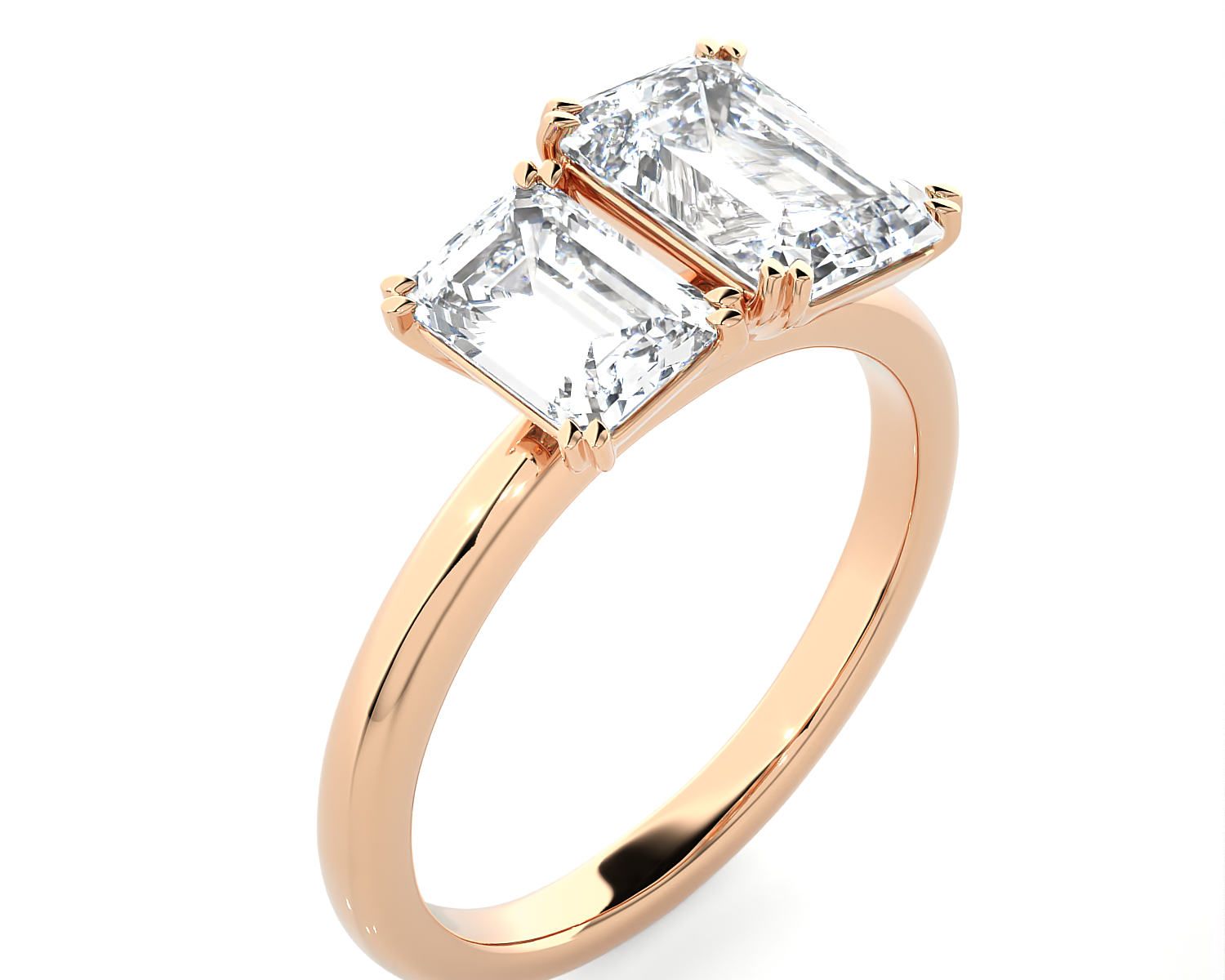 2 5/8 ctw Emerald-Cut Lab Grown Diamond Ring