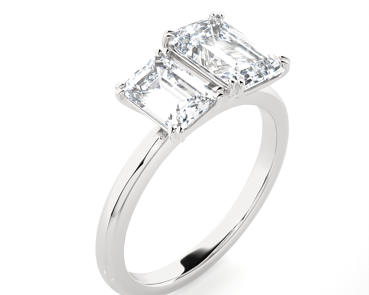 2 5/8 ctw Emerald-Cut Lab Grown Diamond Ring