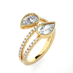 3 3/8 ctw Pear-Shaped Lab Grown Diamond Ring