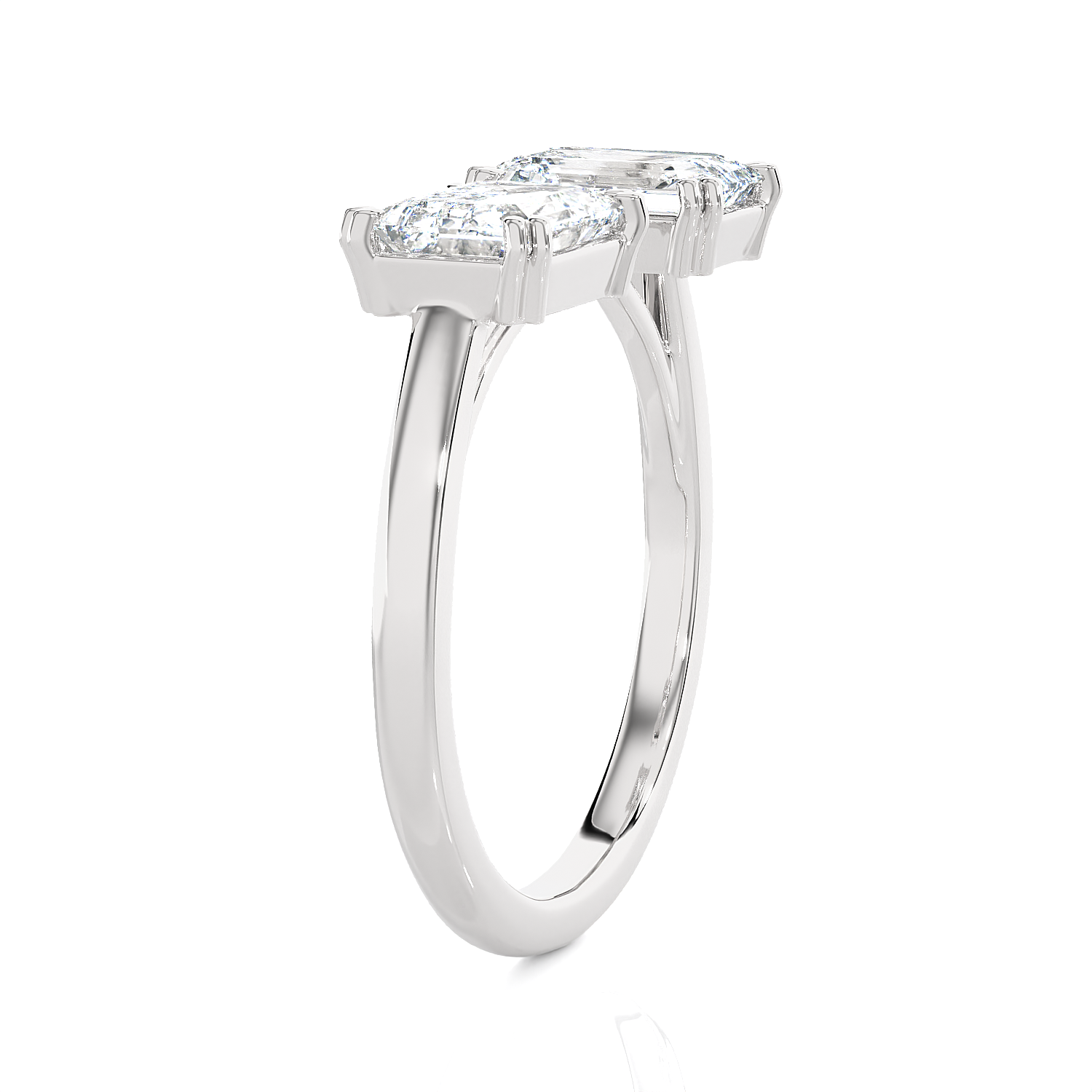 3 ctw Emerald-Cut Lab Grown Diamond Ring