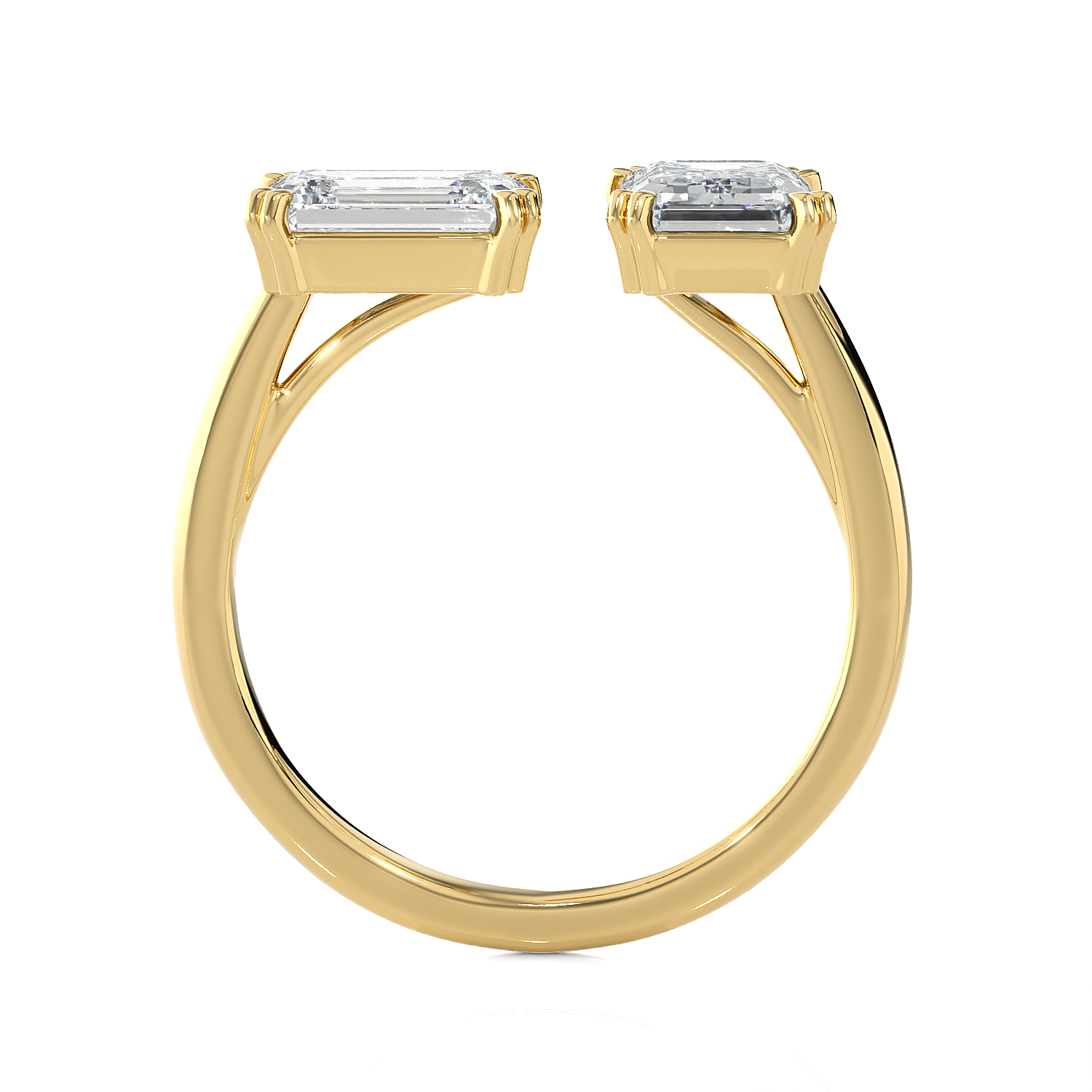 3 ctw Emerald-Cut Lab Grown Diamond Ring
