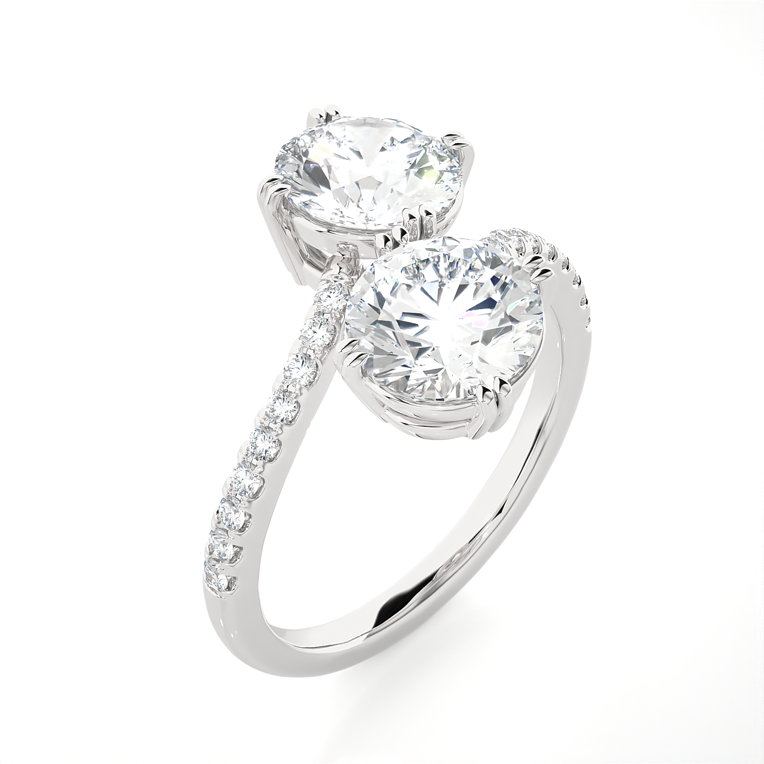 3 1/2 ctw Round Lab Grown Diamond Ring