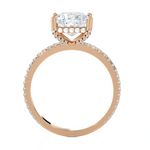 2 1/3 ctw Princess-Cut Lab Grown Diamond Side Stone Engagement Ring