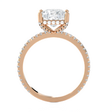 2 1/3 ctw Princess-Cut Lab Grown Diamond Side Stone Engagement Ring