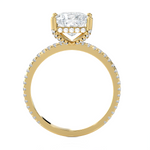 2 1/3 ctw Princess-Cut Lab Grown Diamond Side Stone Engagement Ring