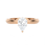 1 ctw Pear-Shaped Lab Grown Diamond Solitaire Engagement Ring