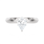 1 ctw Pear-Shaped Lab Grown Diamond Solitaire Engagement Ring